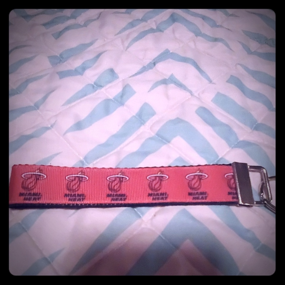 Miami Heat Basketball Keychain